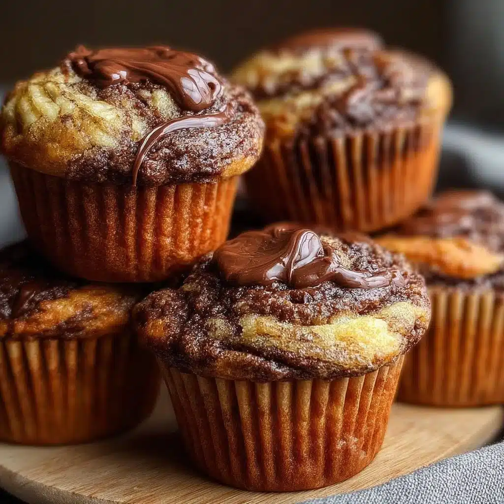 Nutella Banana Swirl Muffins