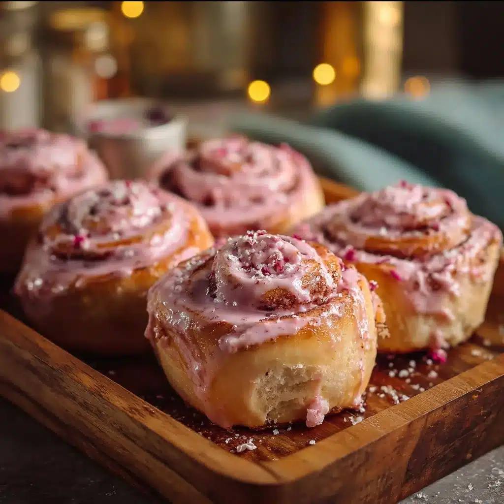 Pink Velvet Cinnamon Rolls