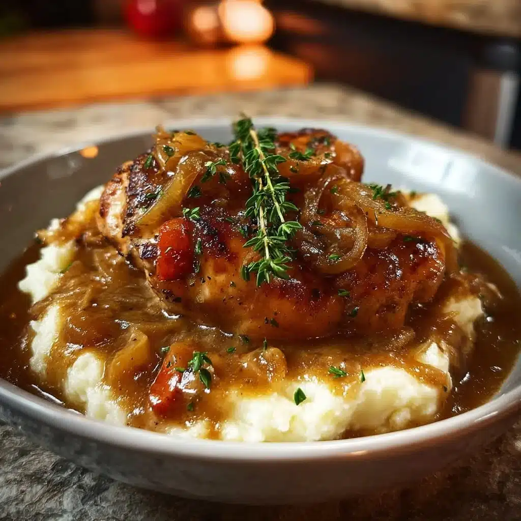 Slow Cooker Smothered Chicken in Savory Gravy