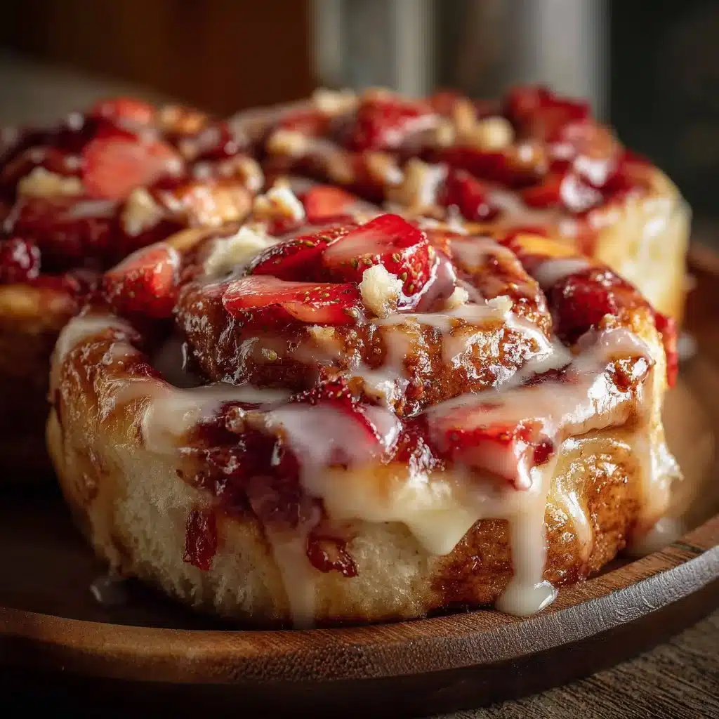 Strawberry Cheesecake Cinnamon Rolls