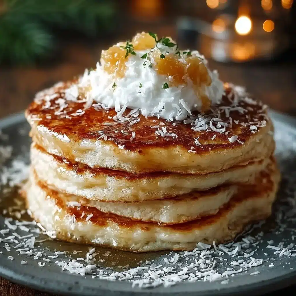 Indulgent Sweet Coconut Cream Pancakes for a Tropical Twist Recipe