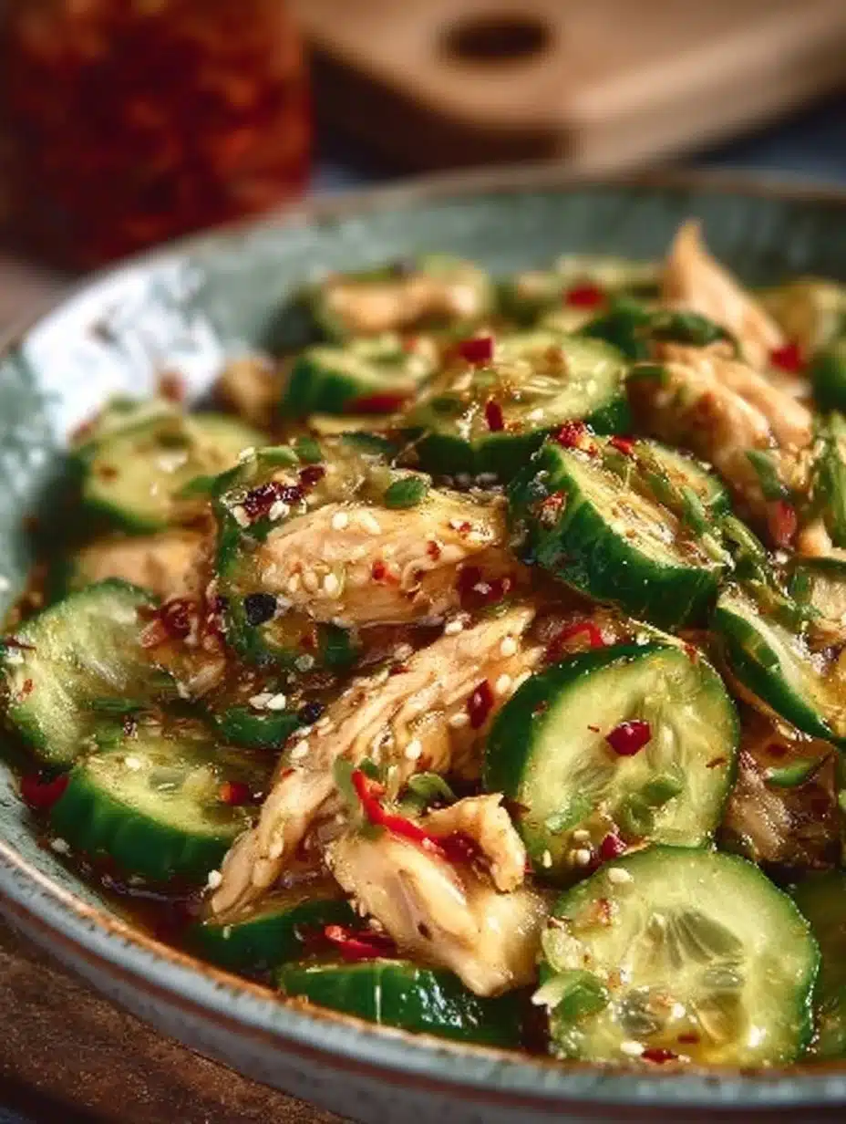Thai Cucumber Salad with Chicken